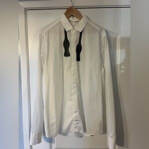 Neil Barrett Size 17 Large White Button Down Shirt Made In Italy